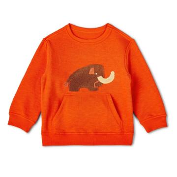 Toddler Adaptive Woolly Mammoth Embroidered Sweatshirt - Christian Robinson X Target Orange