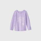 Toddler Girls' Glitter Snowflake Long Sleeve T-shirt - Cat & Jack Purple