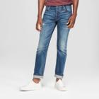 Target Men's Slim Fit Stretch Selvedge Denim - Goodfellow & Co Medium Wash