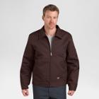 Dickies Men's Big & Tall Twill Insulated Eisenhower Jacket- Brown M
