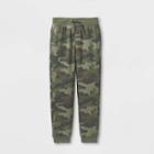 Boys' French Terry Knit Jogger Pants - Cat & Jack Camo Green