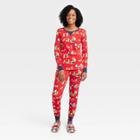 Women's Holiday Gnomes Print Matching Family Pajama Set - Wondershop Red