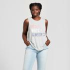 Women's Plus Size Red White And Beer Graphic Tank Top - Grayson Threads Heather Gray