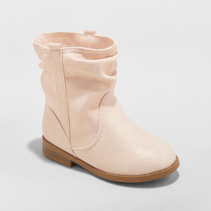 Toddler Girls' Anita Scrunch Fashion Boots - Cat & Jack Pink