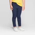 Toddler Girls' Stretchy Ponte Uniform Jeggings - Cat & Jack Navy 4t, Girl's, Blue