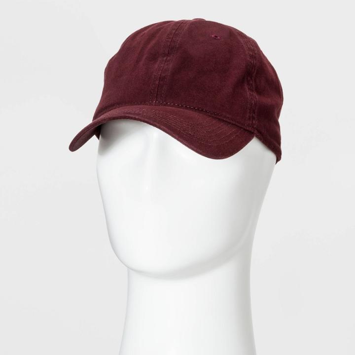 Men's Baseball Hat - Goodfellow & Co Red One Size,