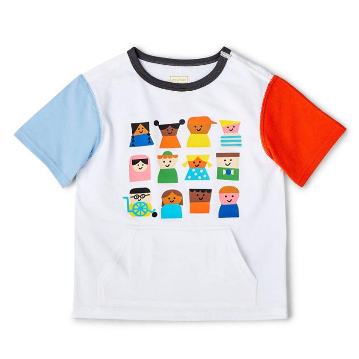 Toddler Adaptive Kids-print Short Sleeve T-shirt - Christian Robinson X Target White
