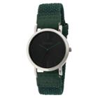 Women's Crayo Symphony Braided Nylon Strap Watch-forest Green, Forest Green