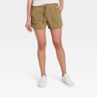 Women's Stretch Woven Shorts 4 - All In Motion Light Olive