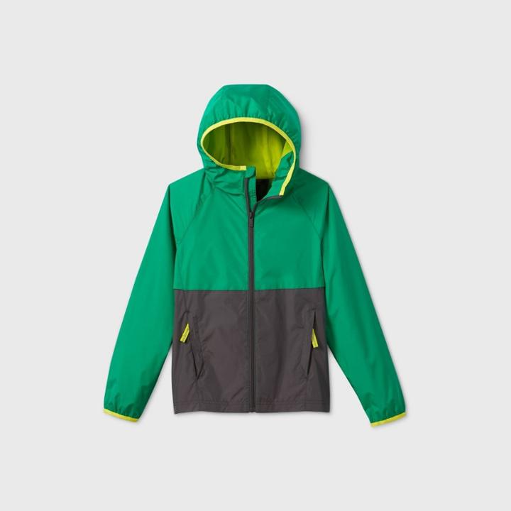 Boys' Windbreaker Jacket - All In Motion Green