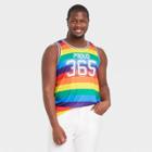 Mad Engine Pride Gender Inclusive Adult Extended Size Proud 365 Rainbow Jersey Tank Top