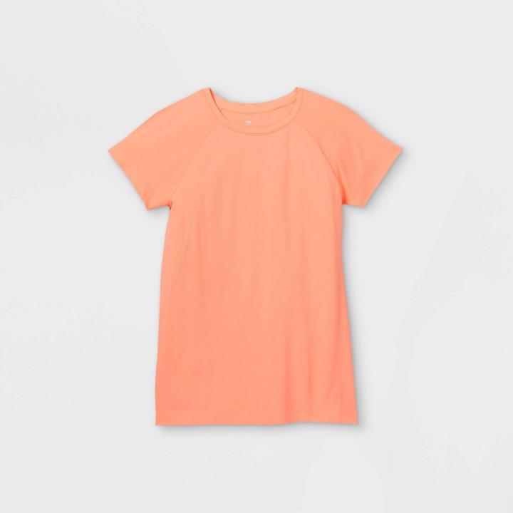 All In Motion Girls' Short Sleeve Seamless T-shirt - All In
