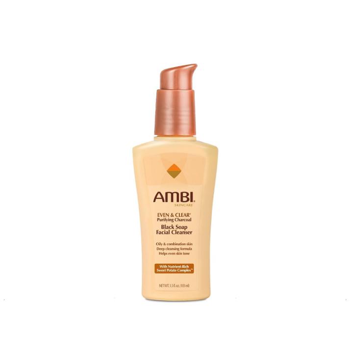 Ambi Even & Clear Purifying Charcoal Black Soap Facial Cleanser