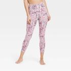 Women's High-waisted Printed 7/8 Leggings - Joylab Assorted Pink