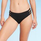 Women's Strappy Hipster Bikini Bottom - Sunn Lab Swim Black
