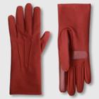 Isotoner Women's Spandex Gloves - Burgundy
