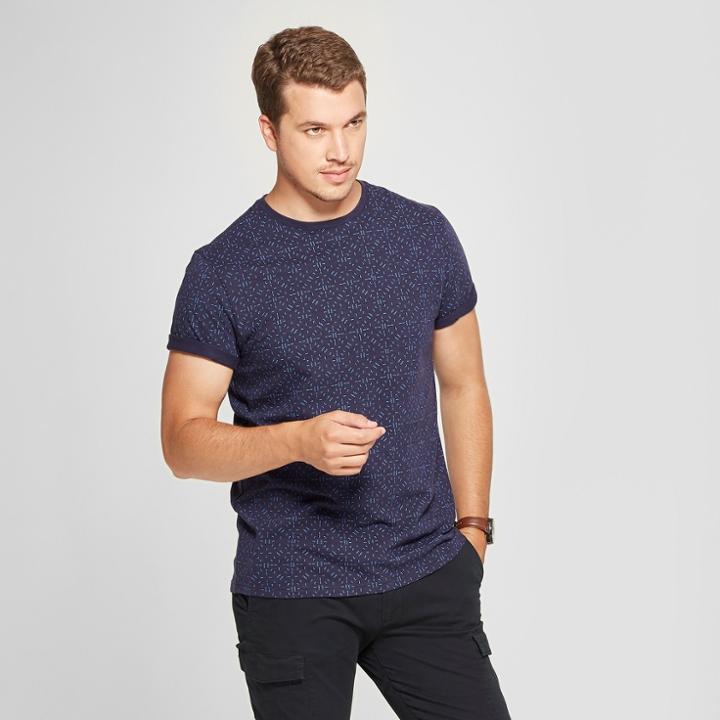 Men's Standard Fit Short Sleeve T-shirt - Goodfellow & Co Blue