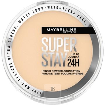 Maybelline Super Stay Matte 24hr Hybrid Pressed Powder Foundation - 118