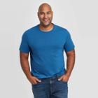 Men's Tall Standard Fit Crew Neck T-shirt - Goodfellow & Co Dark Blue
