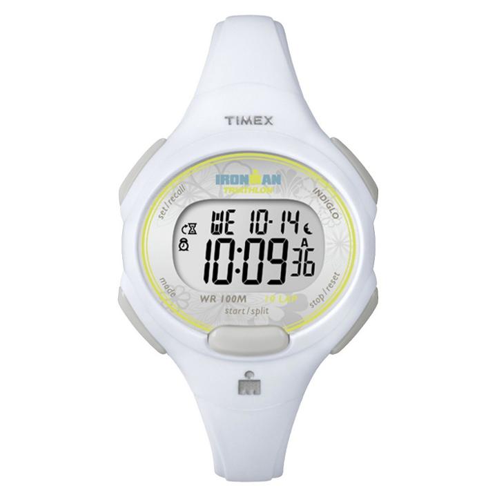 Women's Timex Ironman Essential 10 Lap Digital Watch - White T5k606jt,