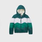 Kids' Colorblock Chevron Puffer Jacket - Cat & Jack Green