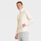 Men's Fleece Pullover Sweatshirt - All In Motion Cream