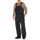 Dickies Men's Big & Tall Canvas Insulated Bib Wide Leg Overall- Black Xxxl