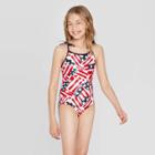 Target Girls' Americana Family One Piece Swimsuit - Red