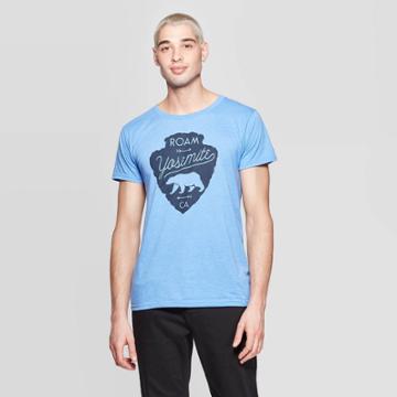 Men's Short Sleeve Crewneck Nor Cal Roam Yosemite Graphic T-shirt - Awake Blue