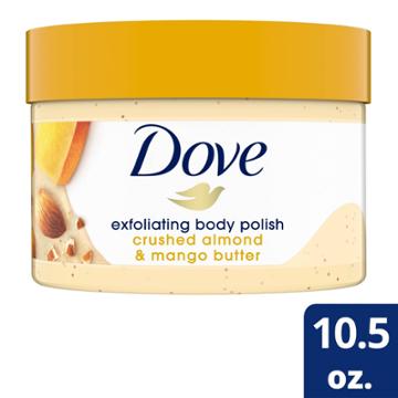 Dove Beauty Crushed Almond & Mango Butter Exfoliating Body Polish Scrub