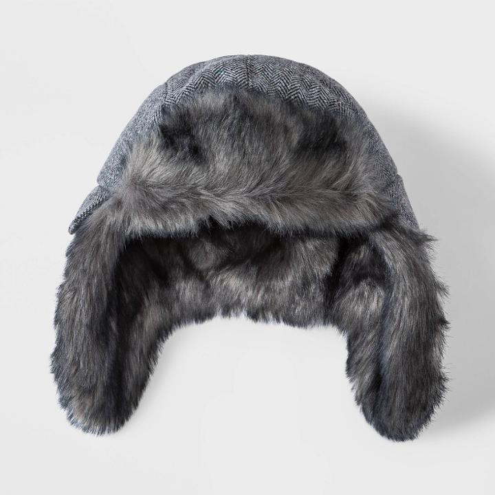 Boys' Faux Fur Hat - Cat & Jack Gray