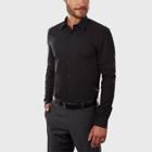 Men's Slim Fit Long Sleeve Flex Button-down Shirt - Philips-van Heusen Black Dot