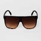 Women's Two-tone Oversized Square Sunglasses - A New Day Black