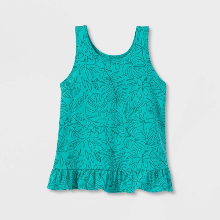 Girls' Printed Tank Top - Cat & Jack Dark