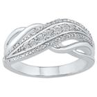 Distributed By Target Diamond Accent Round White Diamond Fashion Ring In Sterling Silver (i-j,i2-i3) (size 9.50),