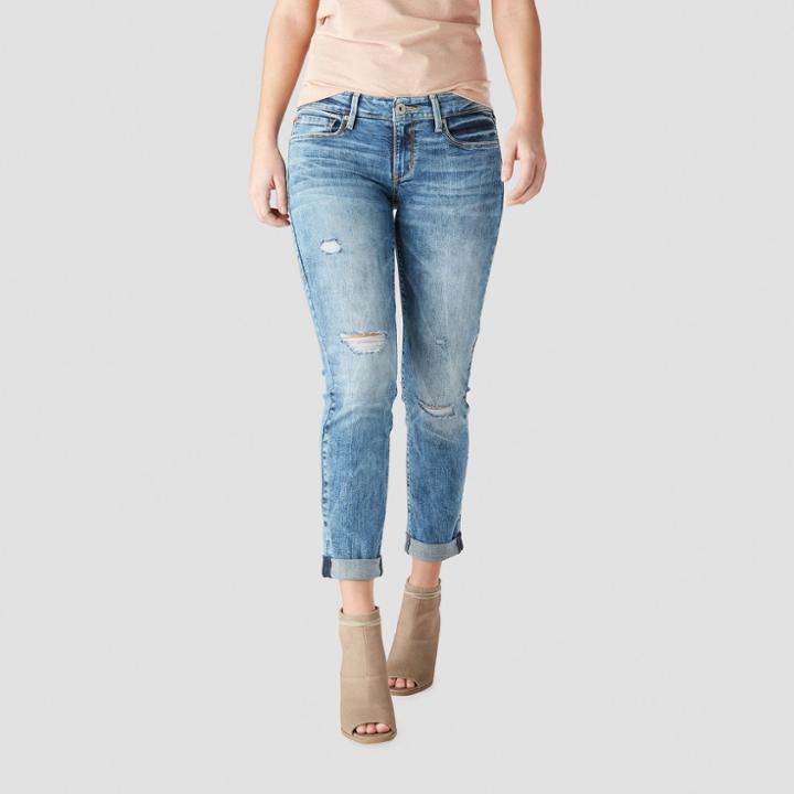 Denizen From Levi's Women's Low-rise Boyfriend Jeans - (juniors') Medium Wash