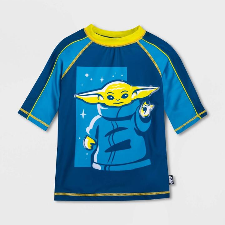 Boys' Disney Star Wars The Child Rash Guard - Blue 3 - Disney