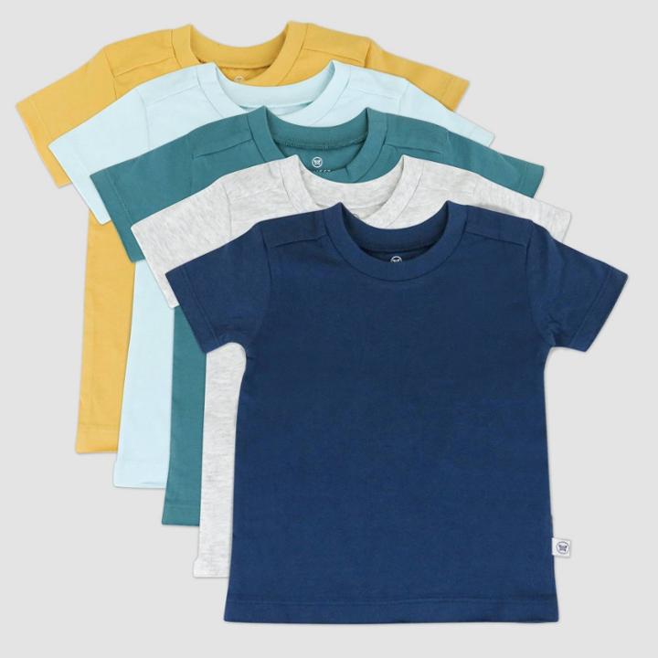 Honest Baby 5pk Organic Cotton Short Sleeve T-shirt