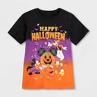 Boys' Disney Mickey Mouse & Friends Happy Halloween Short Sleeve Graphic T-shirt - Black Xs - Disney
