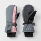 Girls' Mittens - All In Motion Gray