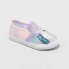Toddler Girls' Areli Twin Gore Glitter Sneakers - Cat & Jack Purple 5, Toddler Girl's