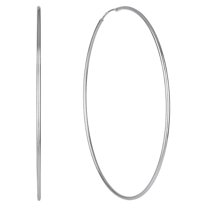 Target Women's Sterling Silver Hoop Earring -