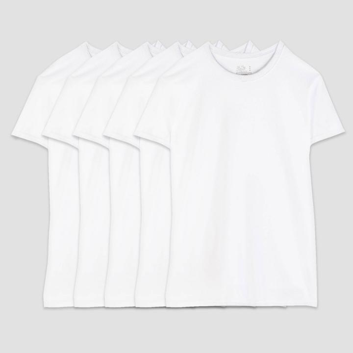 Fruit Of The Loom Men's 5pk Crew Neck Undershirt - White