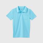 Boys' Short Sleeve Performance Polo Shirt - Cat & Jack Turquoise