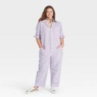 Women's Long Sleeve Cropped Boilersuit - Universal Thread Purple
