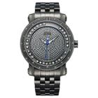 Target Men's Jbw J6338c Hendrix Japanese Movement Stainless Steel Real Diamond Watch - Black, Size: Large, Black
