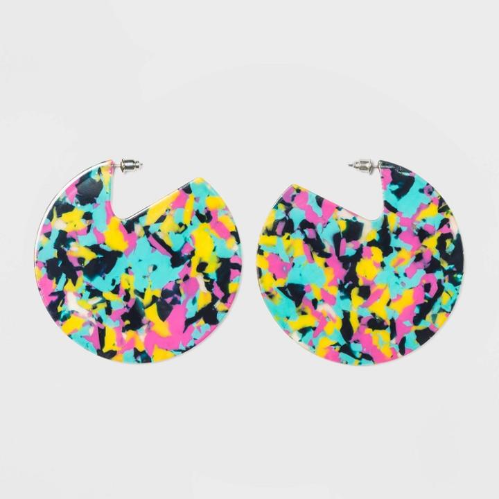 Target Cutout Hoop Earrings - Wild Fable, Women's,