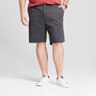 Target Men's Big & Tall 10.5 Linden Flat Front Chino Shorts - Goodfellow & Co Railroad Gray