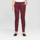 Women's Slim Chino Pants - A New Day Red