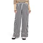 Women's Striped Wide Leg Trousers - La Ligne X Target Black/white Xxs